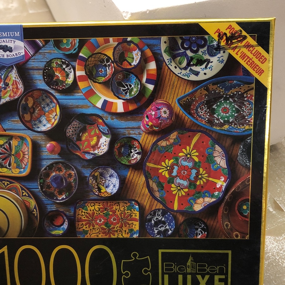 Big Ben Luxe 1000 Piece Puzzle Puebla Pottery - Picture 5 of 9